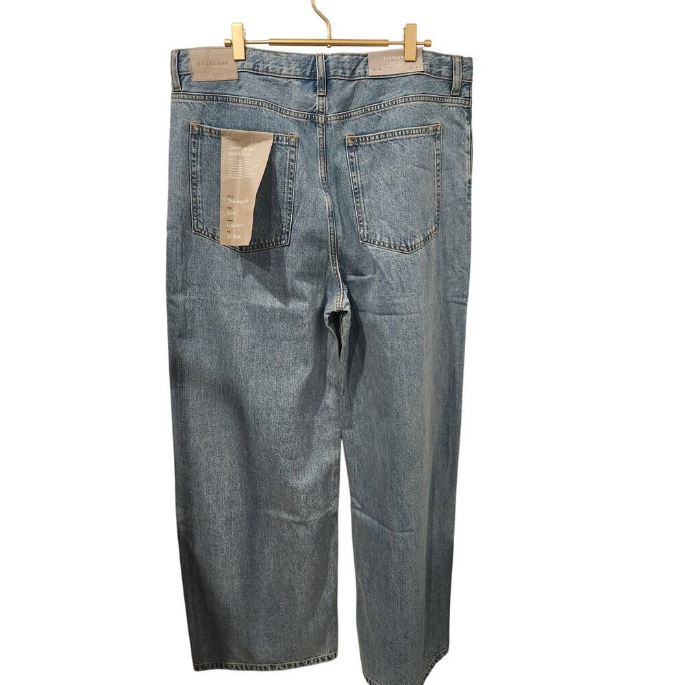 Everlane high rise wide leg baggy blue jeans size 32 - Picture 6 of 9